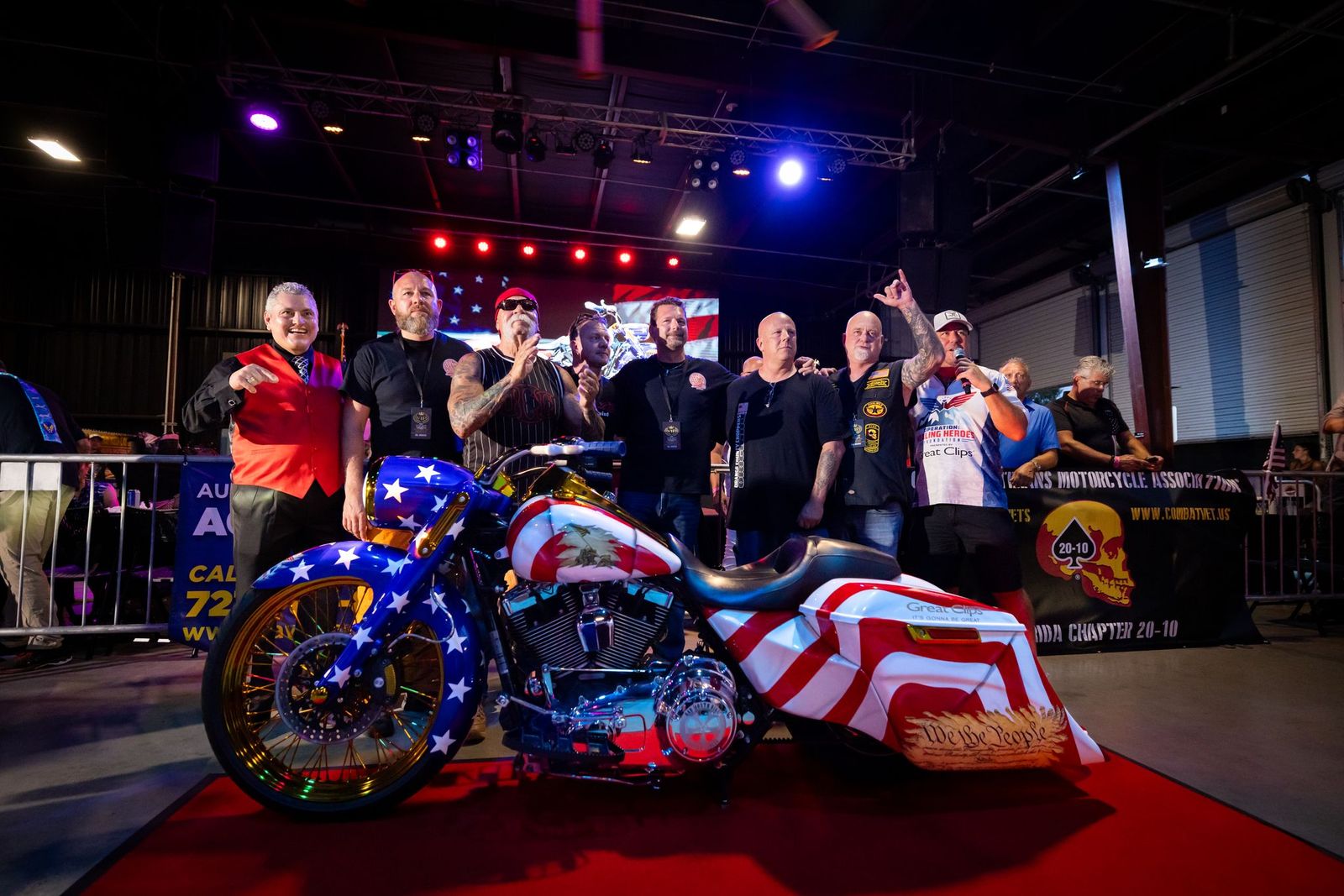 Meeting with local veterans